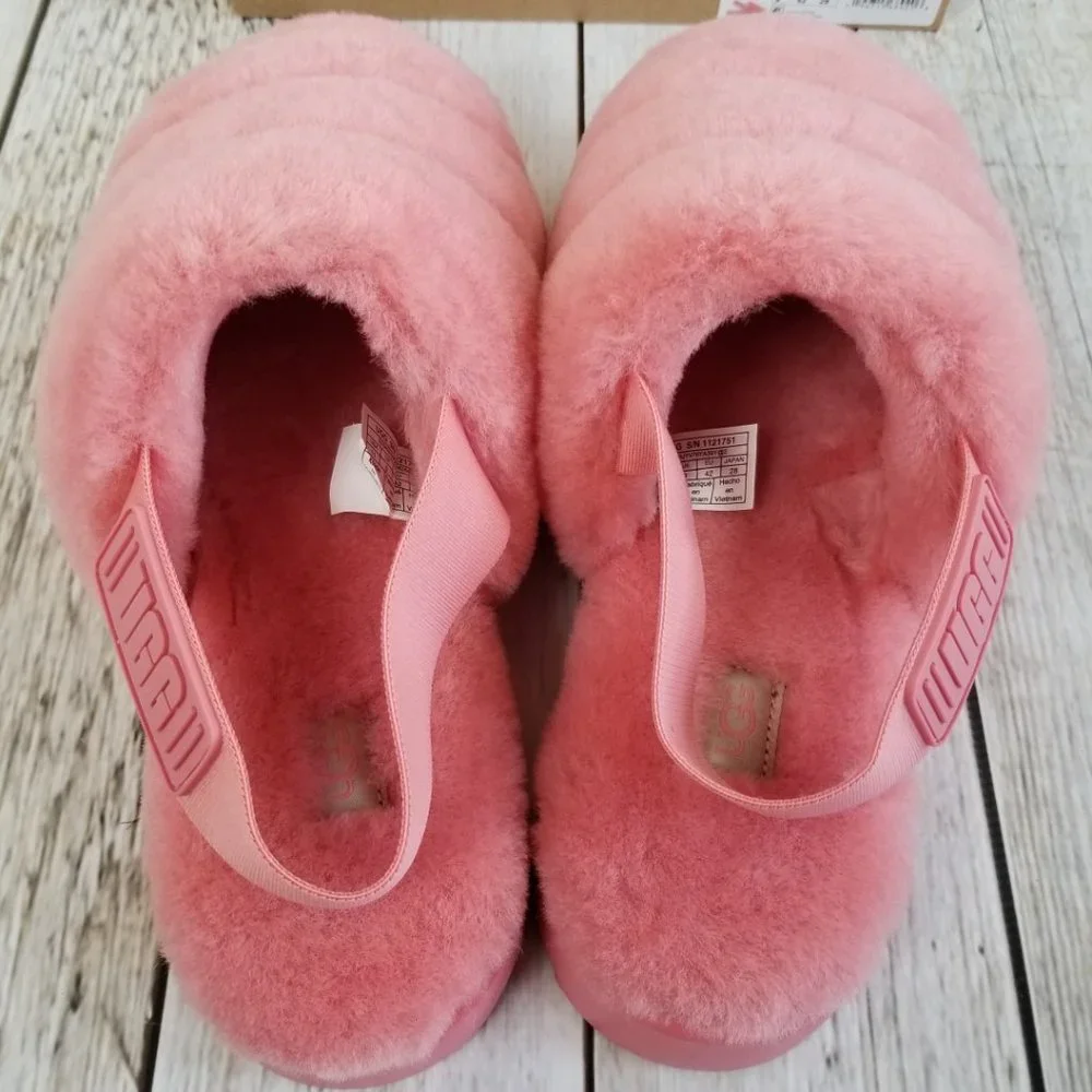 UGG Super Fluff Slipper Size 11 Pink New - Picture 3 of 10